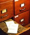 Tiroir des archives